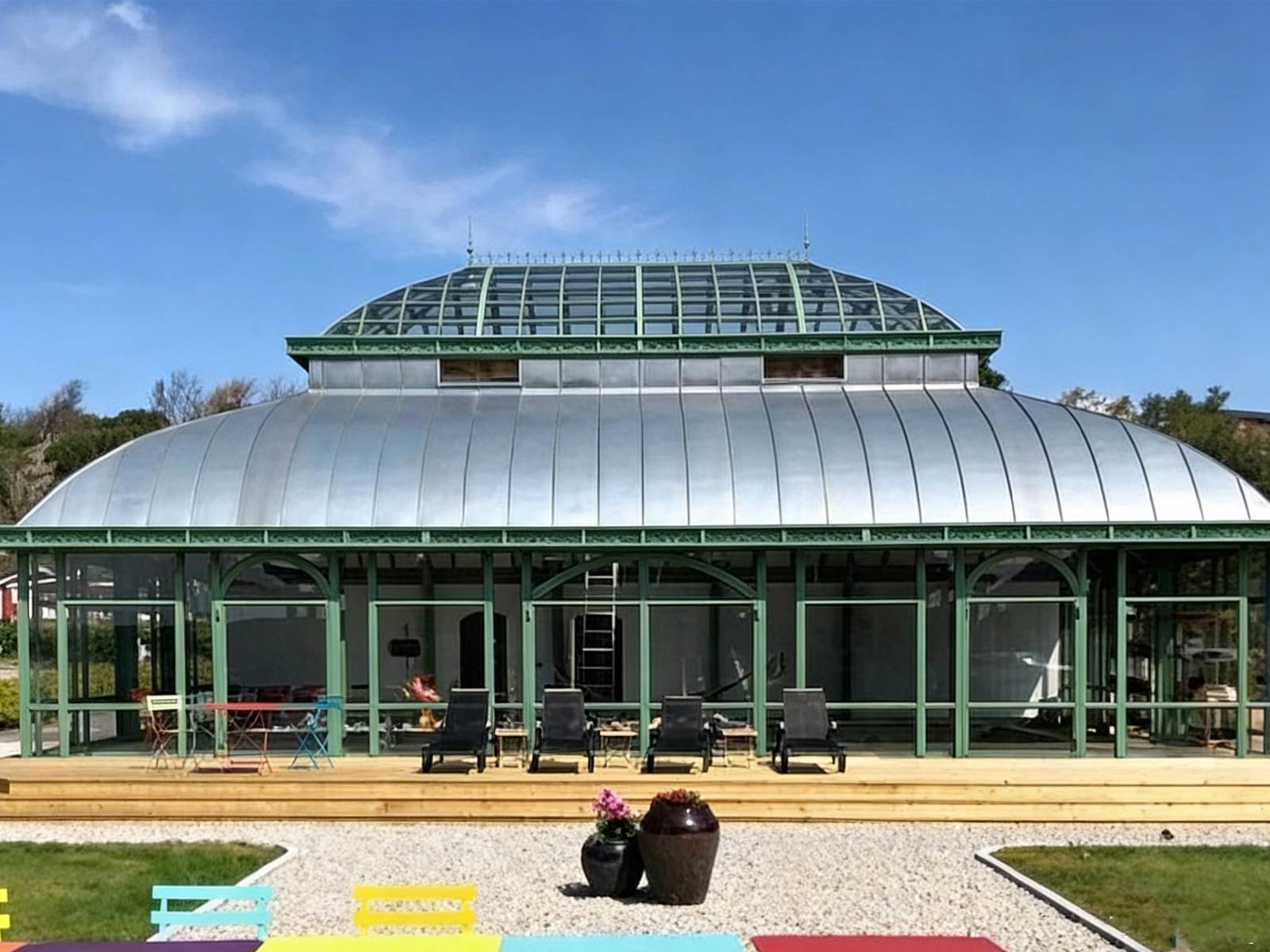 Victorian Glass Greenhouse Ysgh 207 | Elegant Retro Sunroom With Arc Design